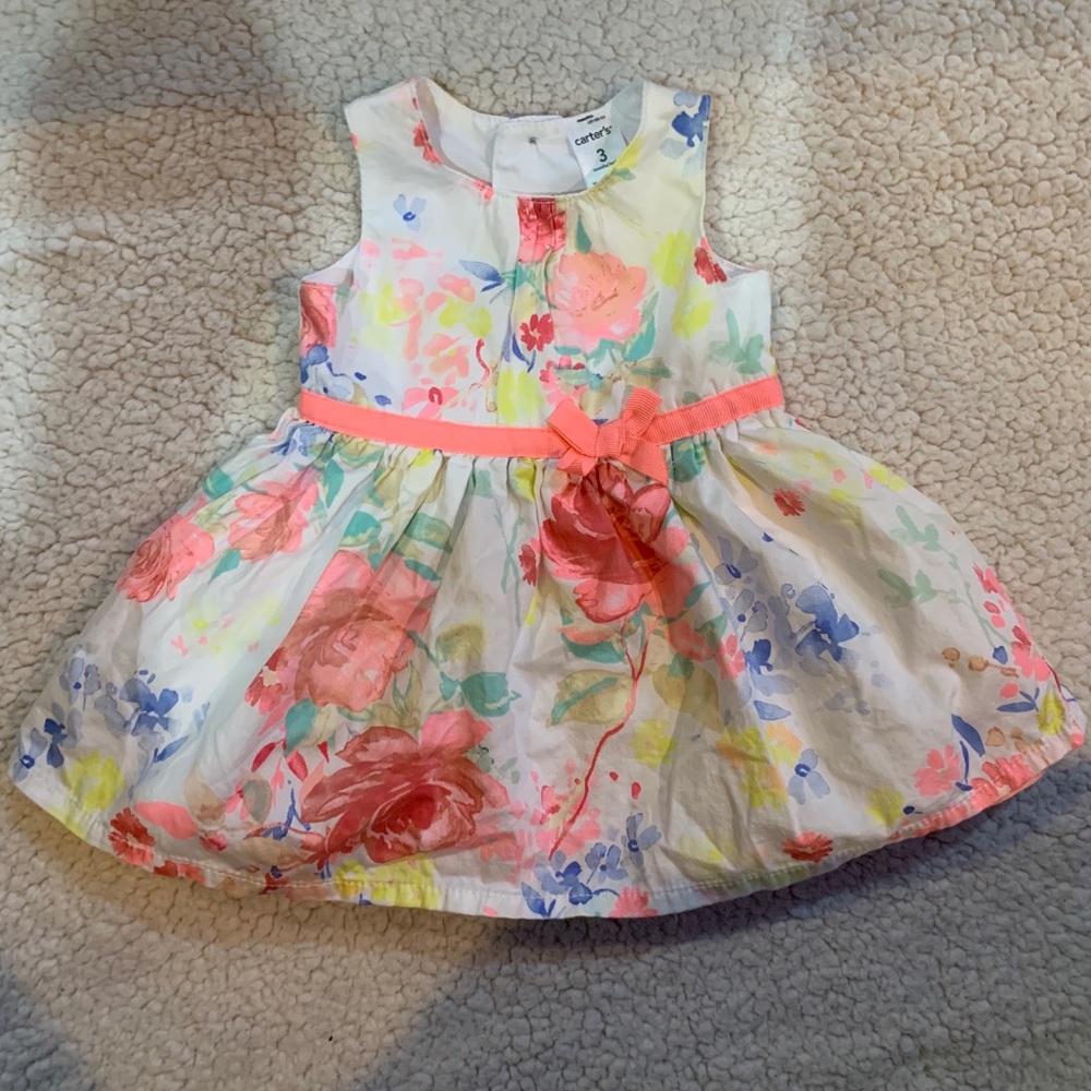 Baby Girl Carter’s 3 MO.  spring floral dress.